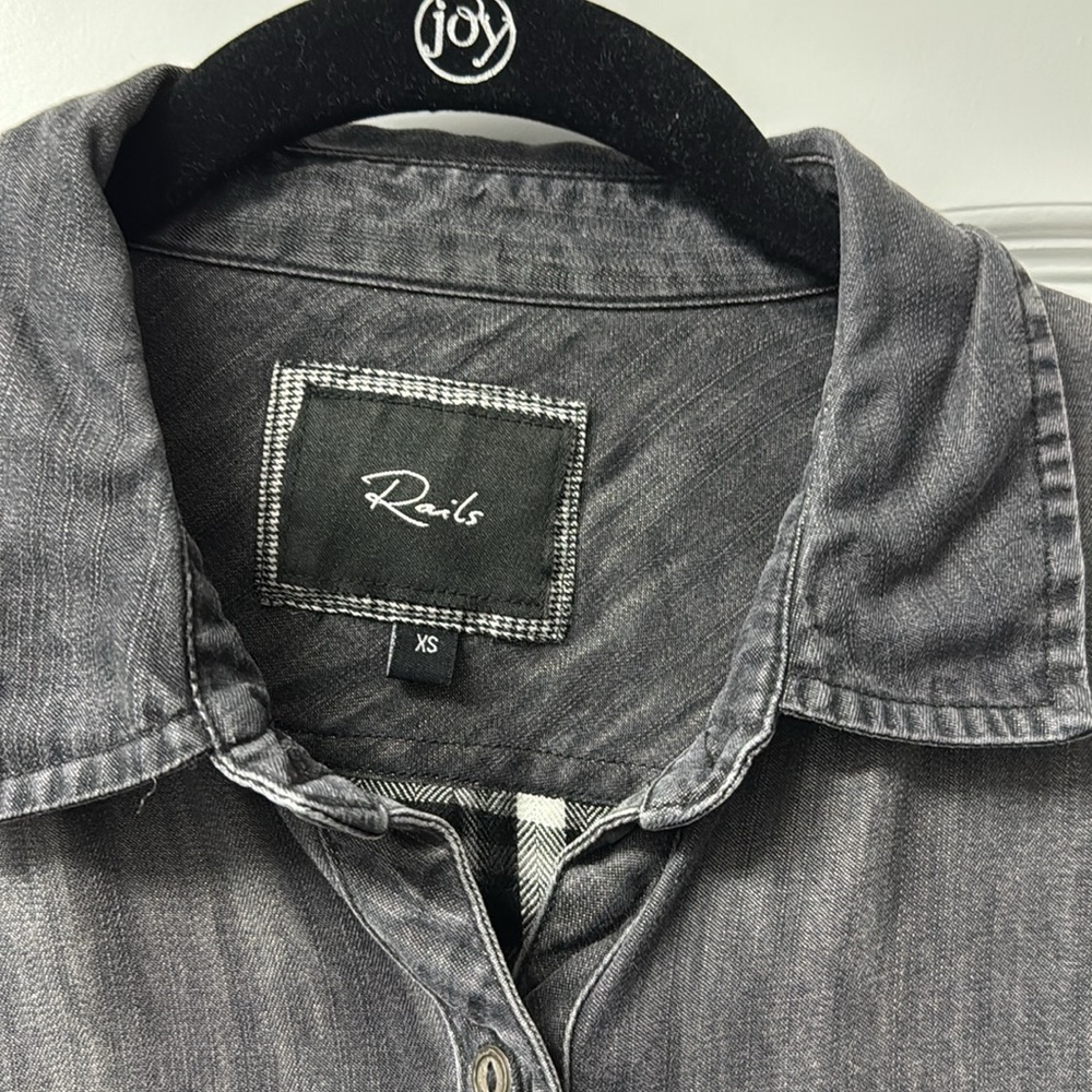 Denim/Flannel Button Down - image 2